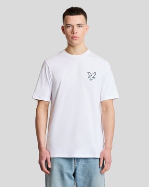 Rückendruck Grafik T-Shirt