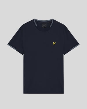 Fein gewobenes T-Shirt mit Baumwollspitzen