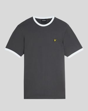 Ringer Baumwoll Rundhalsausschnitt T-Shirt