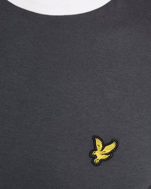 Ringer Baumwoll Rundhalsausschnitt T-Shirt