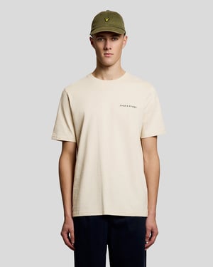 Script Logo Baumwoll Crew-Neck T-Shirt