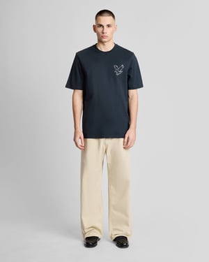 T-Shirt mit Grafikdruck auf der Rückseite