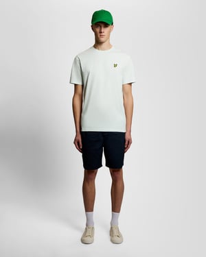 Baumwoll-T-Shirt mit Rundhalsausschnitt