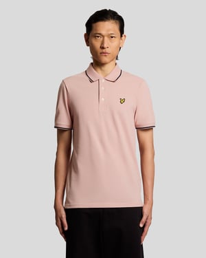 Polo-Shirt mit Kontrastkragen