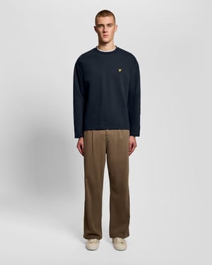 Hochwertiges Jacquard Rundhals Sweatshirt