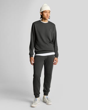Superfeiner Baumwoll-Pullover mit Rundhalsausschnitt
