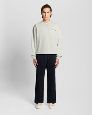 Schwergewichts-Skript-Sweatshirt