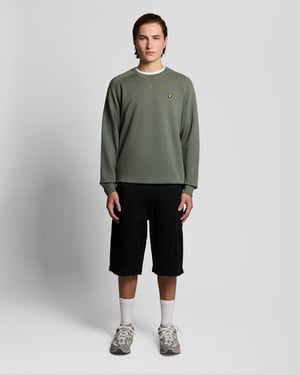Baumwolle Melange Raglan Sweatshirt