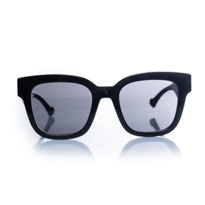 Gucci, schwarze over-size Sonnenbrille mit GG-Logo