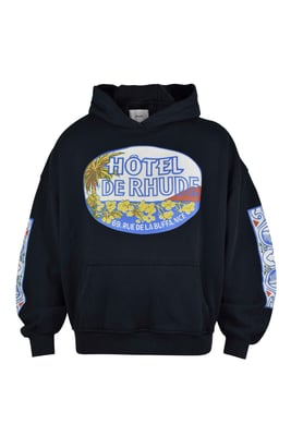 RHUDE Kapuzen-Sweatshirt Schwarz