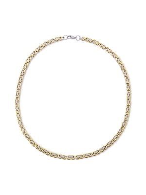 Steuer Modeschmuck Kette Königskette Edelstahl