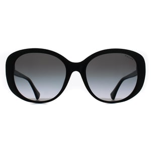 Ralph by Ralph Lauren RA5335U 50018G glänzende schwarze Sonnenbrille mit grauem Farbverlauf