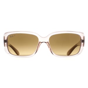 Ray-Ban RB4389 6644M2 transparent braun braun Gradient polarisierte Sonnenbrille
