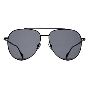 Salvatore Ferragamo SF308S 002 matte schwarze dunkelgraue Sonnenbrille