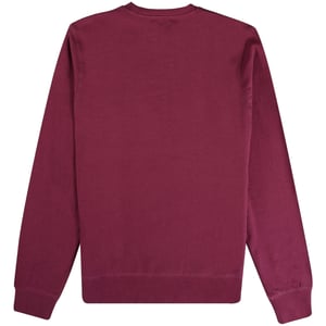 Aquascutum Active Big Logo Crew Neck Cordovan Red Sweatshirt