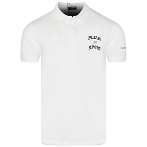Plein Sport Poloshirt Mit Kleinem Logo, Weiß