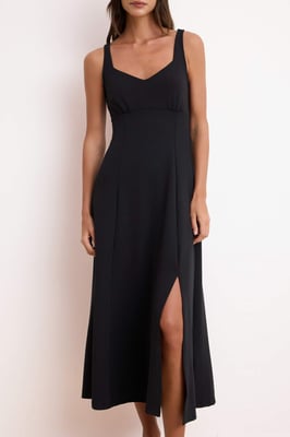 Ärmelloses, flaches Maxikleid in A-Linie für Damen