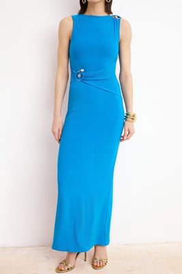 Damen-Maxikleider, ärmellos, elegant, für Abend und Ball