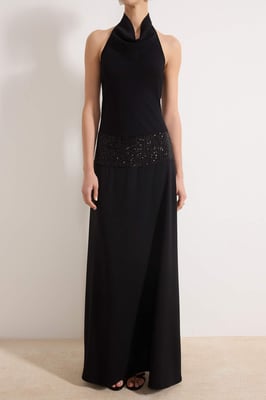Elegantes, ärmelloses Maxikleid für Damen in A-Linie – perfekt für Abend und Ball.