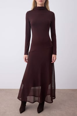 Langes, flaches A-Linien-Maxikleid für Damen, sowohl für Tag als auch für Nacht