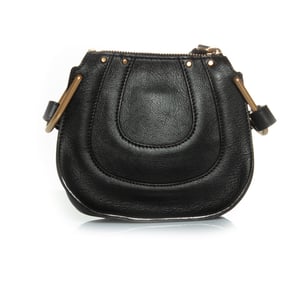 Chloe Mini Hayley Hobo-Tasche in Schwarz