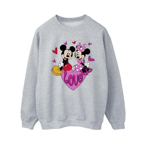 Disney - "Love Hearts" Sweatshirt für Damen (Sportgrau)