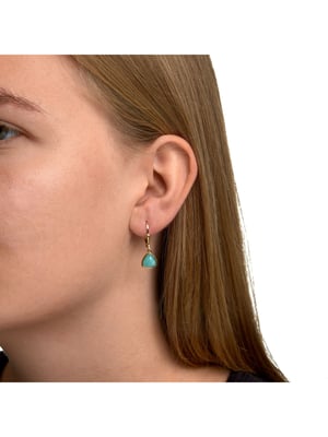 Zeeme Gemstones Ohrringe Silber 925 mit 2x Amazonit