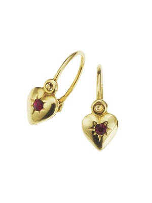 Zeeme for Kids Ohrringe Gold 333 Motiv Herz