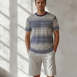 Cappuccino Italia Pyjama Venezia Pyjama Grau