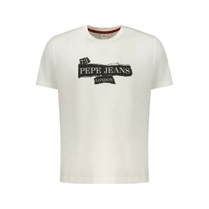 Pepe Jeans Weißes Baumwoll Herren T-Shirt