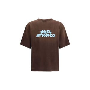 Axel Arigato Braunes Baumwoll-T-Shirt