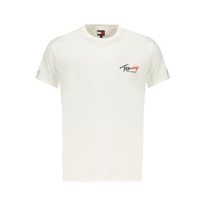 Tommy Hilfiger Weißes Baumwoll-Herren-T-Shirt
