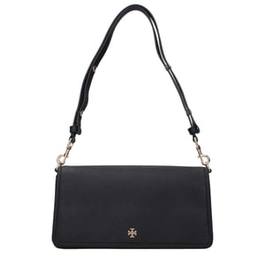 Tory Burch schwarze Leder Schultertasche