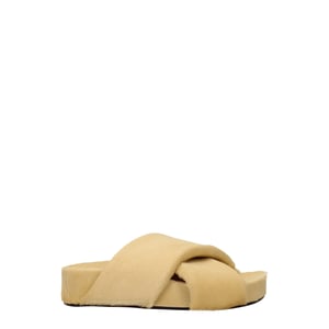 Jil Sander Beige Pferdehautschlappen