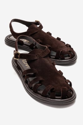Alone Leder Gladiator Sandale