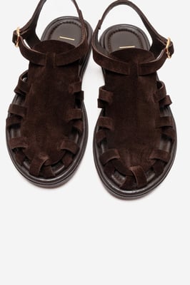 Alone Leder Gladiator Sandale