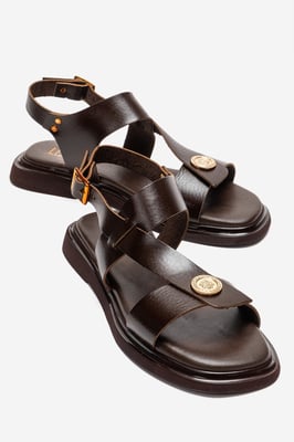 Quella Leder Schnallen Sandale