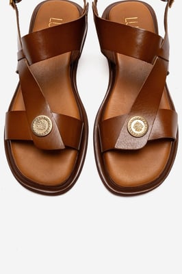 Quella Leder Schnallen Sandale