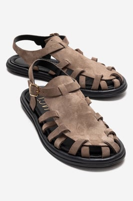 Alone Leder Gladiator Sandale