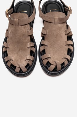 Alone Leder Gladiator Sandale