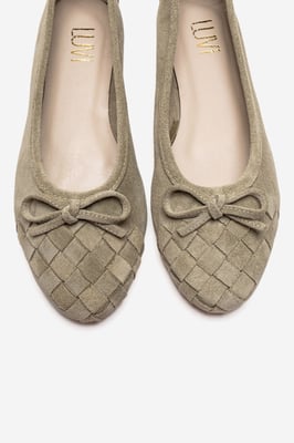 Nopos Leder Cap-Toe Ballerina