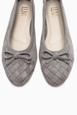 Nopos Leder Cap-Toe Ballerina