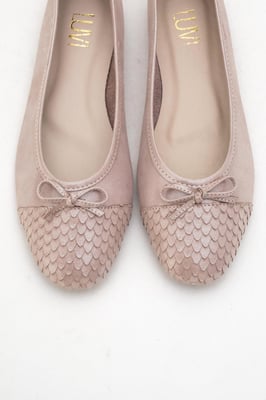 Copos Leder Schleife Kappe Ballerina