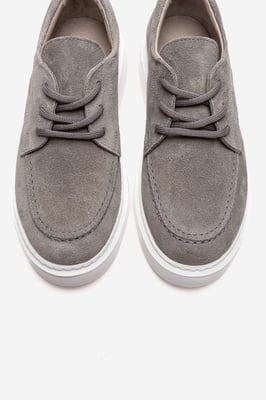 Mareon Leder Schnürsneaker