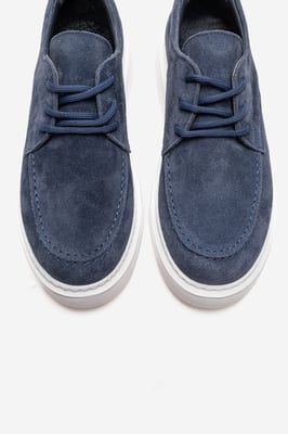 Mareon Leder Schnürsneaker