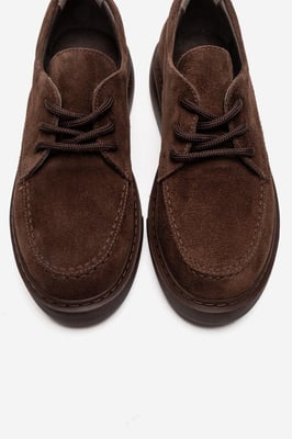 Mareon Leder Schnürsneaker