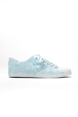 Azure Spitzen Blüten Braut Sneaker
