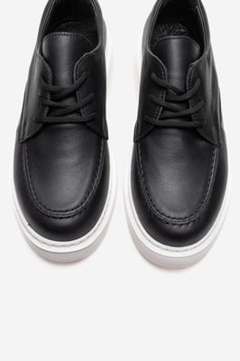 Mareon Leder Schnürsneaker