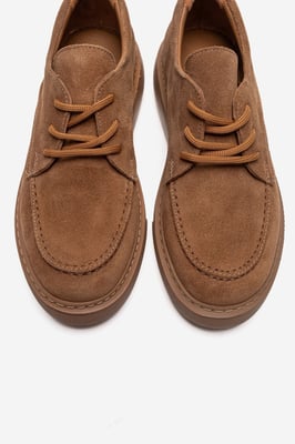 Mareon Leder Schnürsneaker