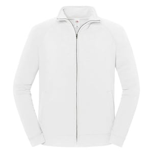 Fruit of the Loom - "Iconic Premium" Sweatjacke für Herren/Damen Unisex (Weiß)